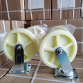 4'' 5'' 6'' 8'' High Load 400KG Solid Cast Iron Core PU Tread Swivel Heavy Duty Caster Wheels With Brake